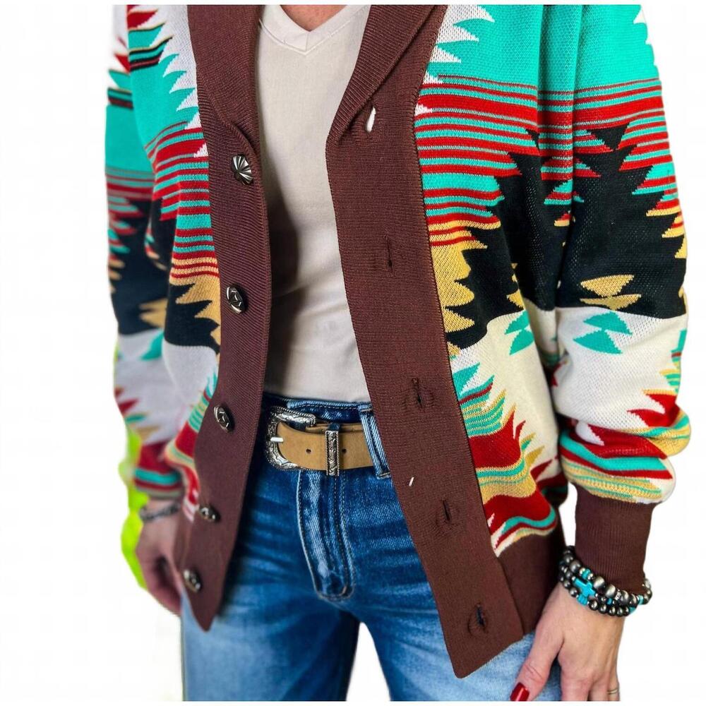 NEW STERLING KREEK southern roots sweater in multi - Picture 7 of 7